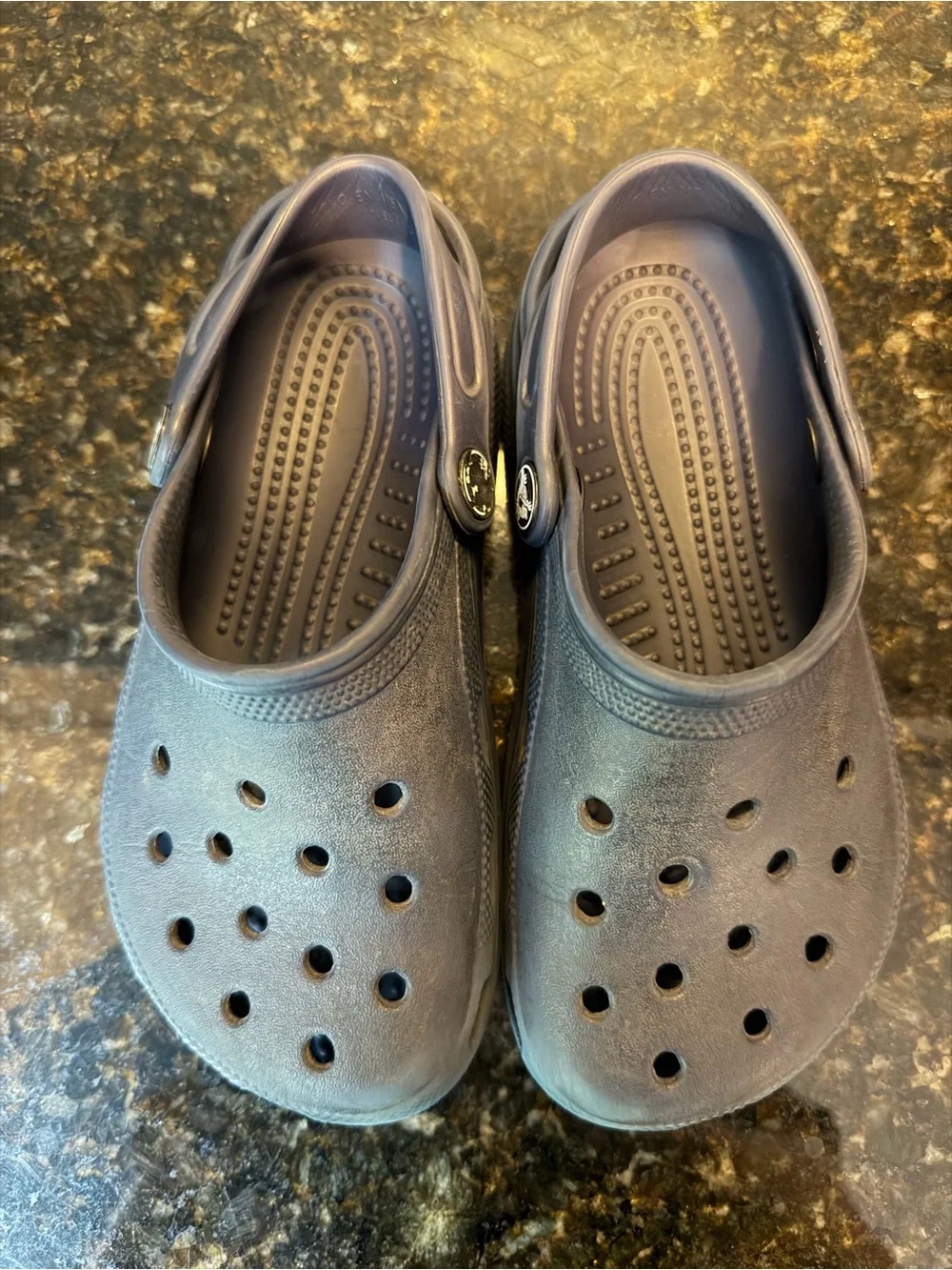 CROCS Kids Classic Charcoal Gray Clogs Size J2